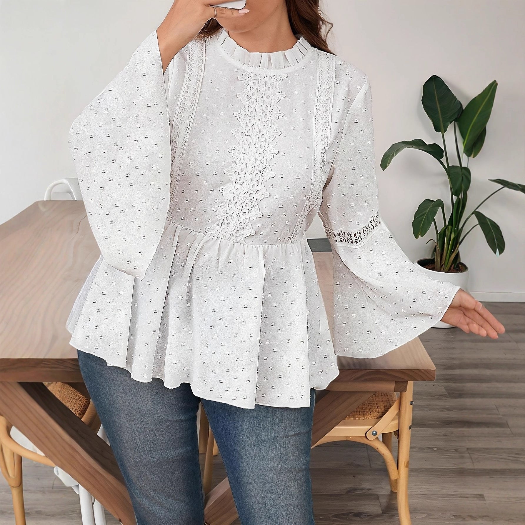 Women&#39;s Solid Color Casual Fashion Long Sleeve Shirt