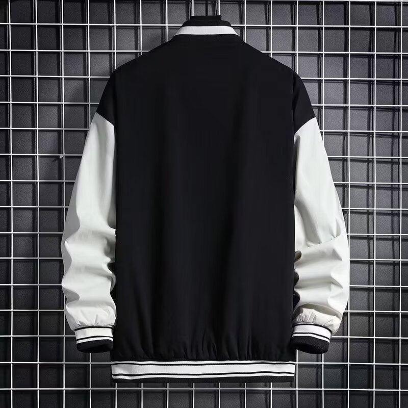 Junior High Hong Kong Style Baseball Jacket – Loose-Fit Trendy Outerwear for Teens | FioraFashion