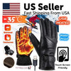 Electric USB Heated Gloves Winter Warming Thermal Ski Snow Hand Warm Windproof
