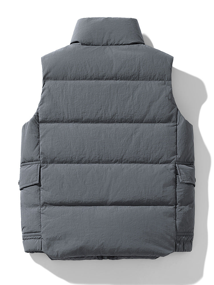 Vest Thickened Warm Down Vest Shopping Mall Couple Stand Collar