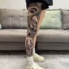 Tattoo Embroidery For Stockings Faded Single Tube Japanese Style