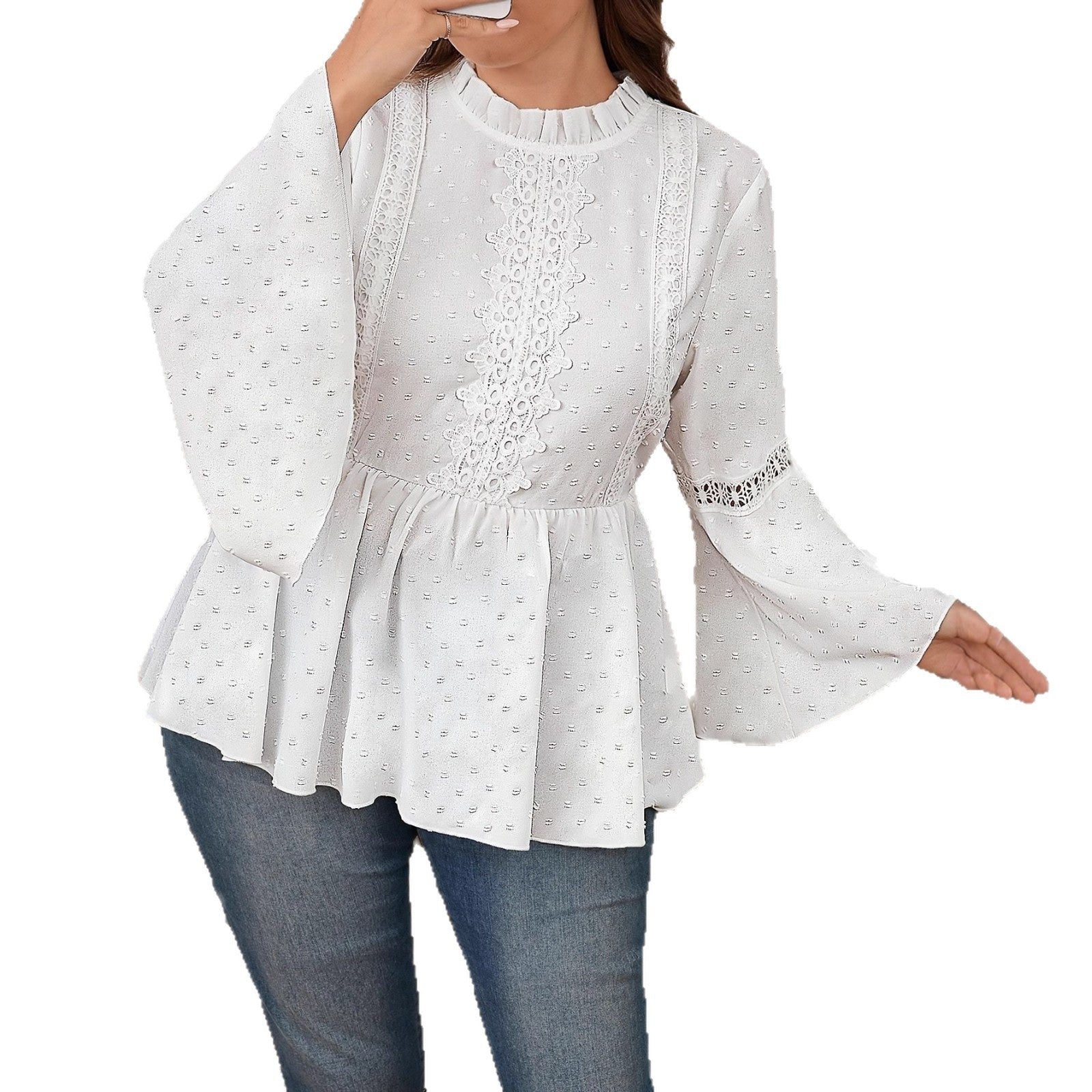 Women&#39;s Solid Color Casual Fashion Long Sleeve Shirt