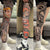 Tattoo Embroidery For Stockings Faded Single Tube Japanese Style