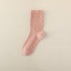 Autumn And Winter Cotton Socks Korean Style Girl Mid-calf Length